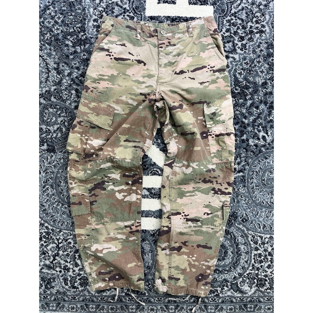 Vintage Camo Miltary Cargo Trousers Size Medium Made In USA